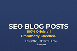 write SEO blog posts