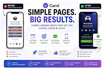build a carrd landing page for your product or lead generation