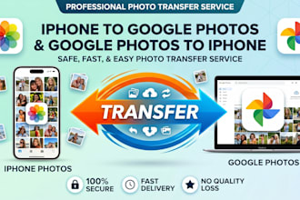 transfer your photos between iphone and google photos securely