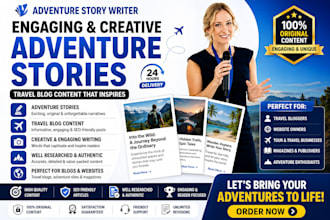 write adventure stories travel blog content creative engaging stories narrative