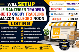 setup subito allegro amazon kleinanzeigen tradera tradeling noon listing