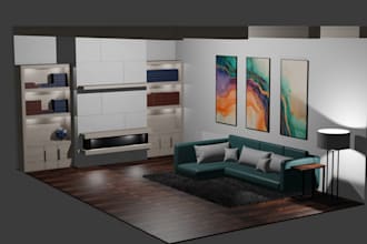 make a 3d interior