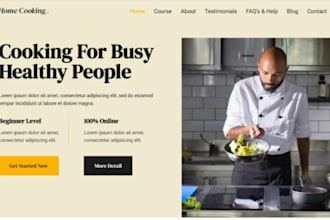 build squarespace cooking class website culinary course website recipe website