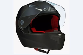 create realistic 3d cycling helmet modeling, animation and product render