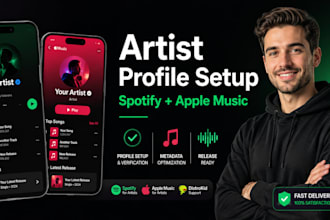 setup spotify apple music artist profiles and optimize metadata