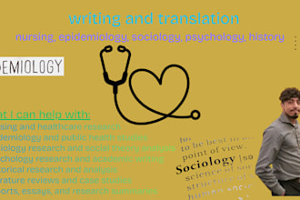 do nursing, epidemiology, sociology, psychology, history