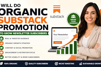 do organic substack promotion to grow newsletter subscribers