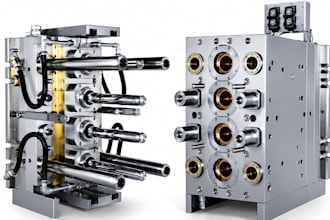 do mechanical part plastic mold design, injection molding and cad design files