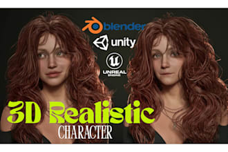 model metahuman character, 3d realistic character design for cinematic animation