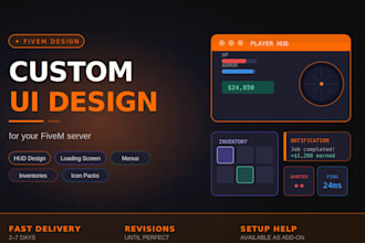 build professional UI elements for your fivem server