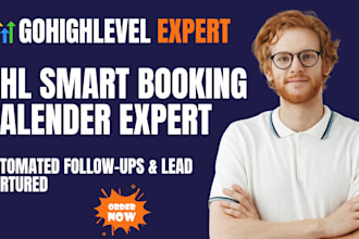 setup gohighlevel booking calendar and lead follow up automation
