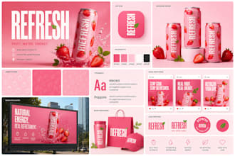 design logo design brand identity kit, brand guideline, branding, brandguideline