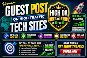 publish guest post on high da tech sites with SEO backlink