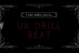 make a professional 808 trap beat drill beat or rap instrumental in 24 hrs