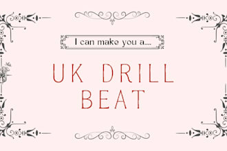 make a professional 808 trap beat drill beat or rap instrumental in 24 hrs