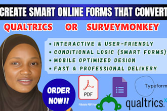 do online survey creation, survey design on qualtrics or surveymonkey