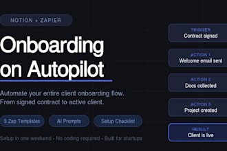 build your notion and zapier onboarding automation