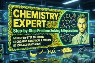be your expert chemistry tutor and solve problems step by step