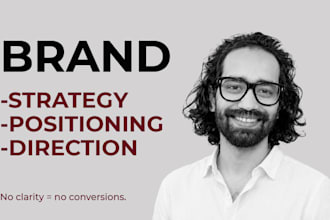 create a complete brand strategy and positioning framework for your startup