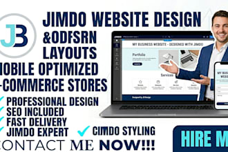 build, design or redesign a professional jimdo website