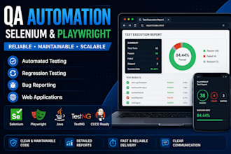 automate web testing using selenium or playwright