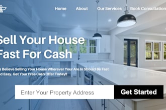build wix cash home buyer website we buy houses website real estate website