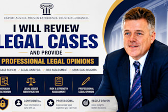 review legal cases and provide professional legal opinions