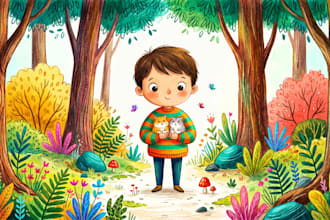 children story book illustration children story book illustration