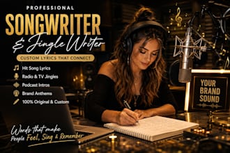 be your female vocalist for pop edm indi metal rock and country and jingle song