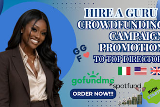 promote your crowdfunding campaign to top directors in the UK, USA, and italy