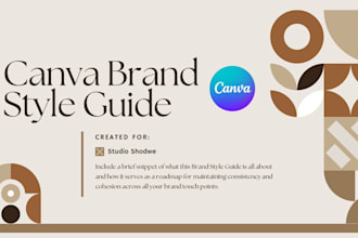 create a complete brand guideline book and canva brand kit