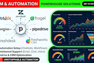 hubspot zendesk gorgias pipedrive CRM freshdesk CRM support ai automation setup