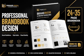 design professional brandbook and brand guidelines