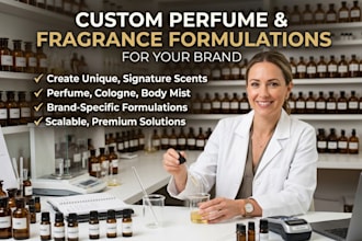 formulate luxury perfumes, eau de  perfum, eau de toilette, signature scents