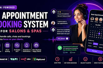 build ai appointment booking system with voice agent for salons gyms and clinics