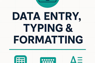 do data entry and typing tasks