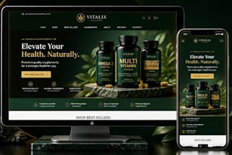 build luxury private label supplement website health supplement store
