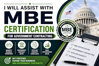 assist with mbe certification for government contracting