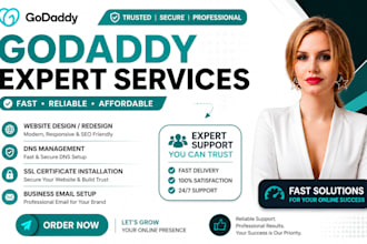 design godaddy website redesign godaddy business website setup godaddy store seo