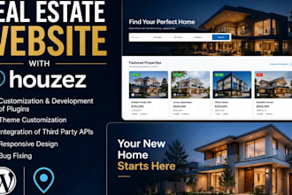 build real estate idx website using houzez, homey, wp residence, wp rentals