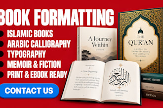 islamic arabic calligraphy typography book memoir fiction formatting ingramspark