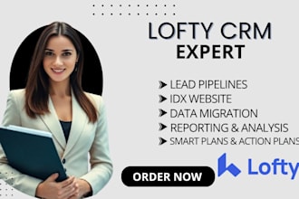 setup lofty crm real estate lofty website idx lofty smart plan ai automation