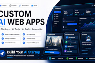 build custom ai tools, ai web apps, saas platforms