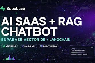 build ai saas platform,rag chatbot,langchain api integration