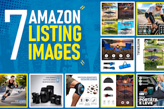 design 7 professional amazon listing images for your product
