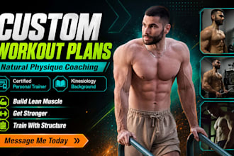 create a custom workout plan to build lean muscle naturally