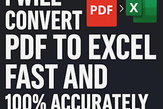 convert PDF to excel with high accuracy