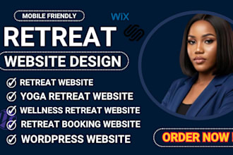 design wellness retreat website yoga retreat meditation booking website
