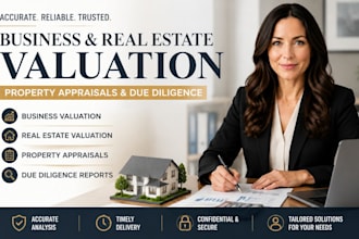 business valuation, real estate valuation, property appraisals, due diligence