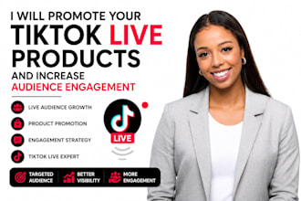 promote your tiktok live products and increase audience engagement